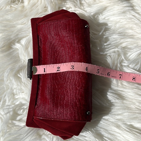 Authentic Tod’s ‘Scala Pochette’ Sera Clutch ~ in Red Pony Hair & Suede - Picture 16 of 16